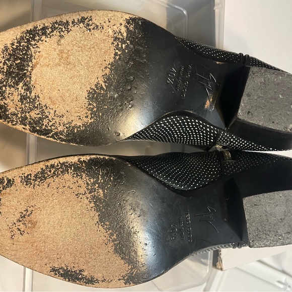 Giuseppe Zanotti Women's Black and Silver Boots Sz 40.5 - Picture 5 of 7